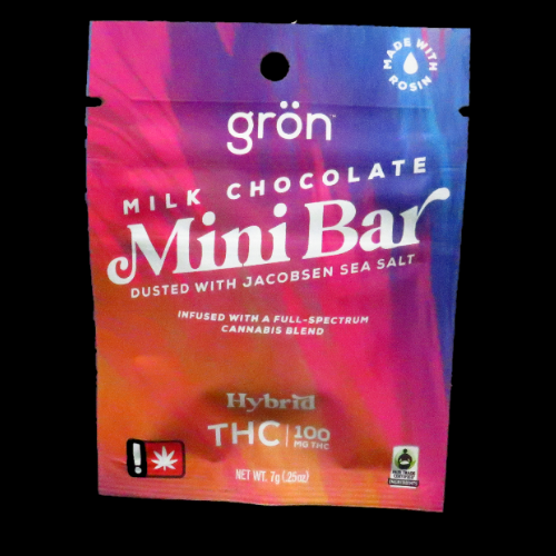 Grön - 100mg THC Mini Bar - Milk Chocolate